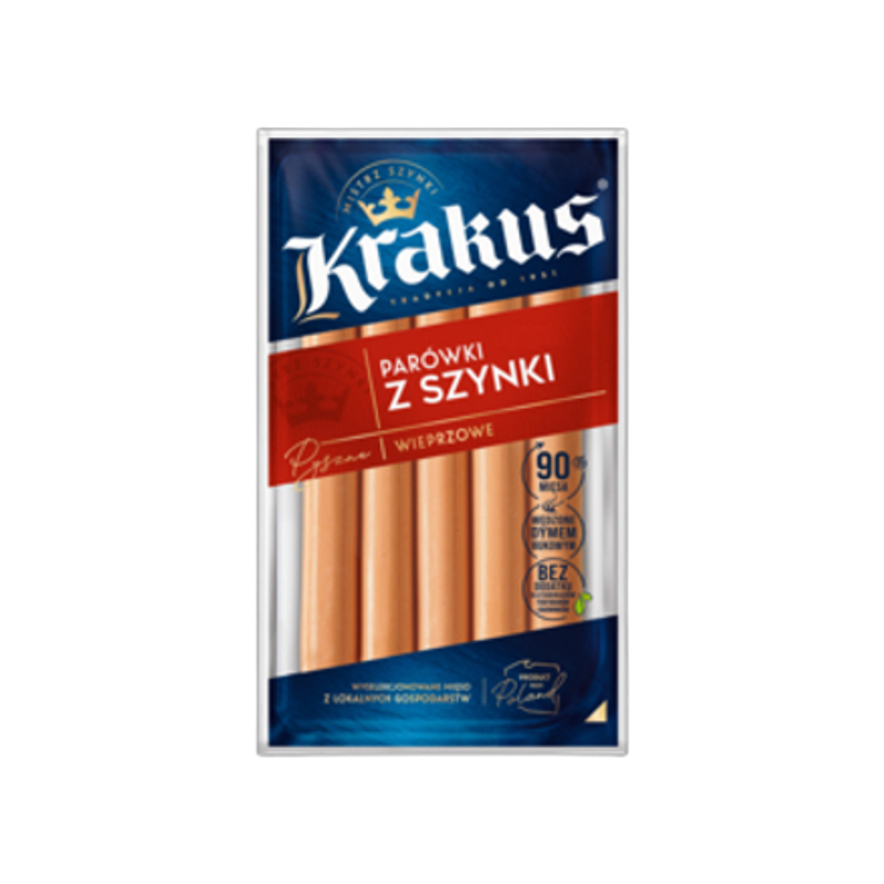 Parówki z szynki 200g Krakus